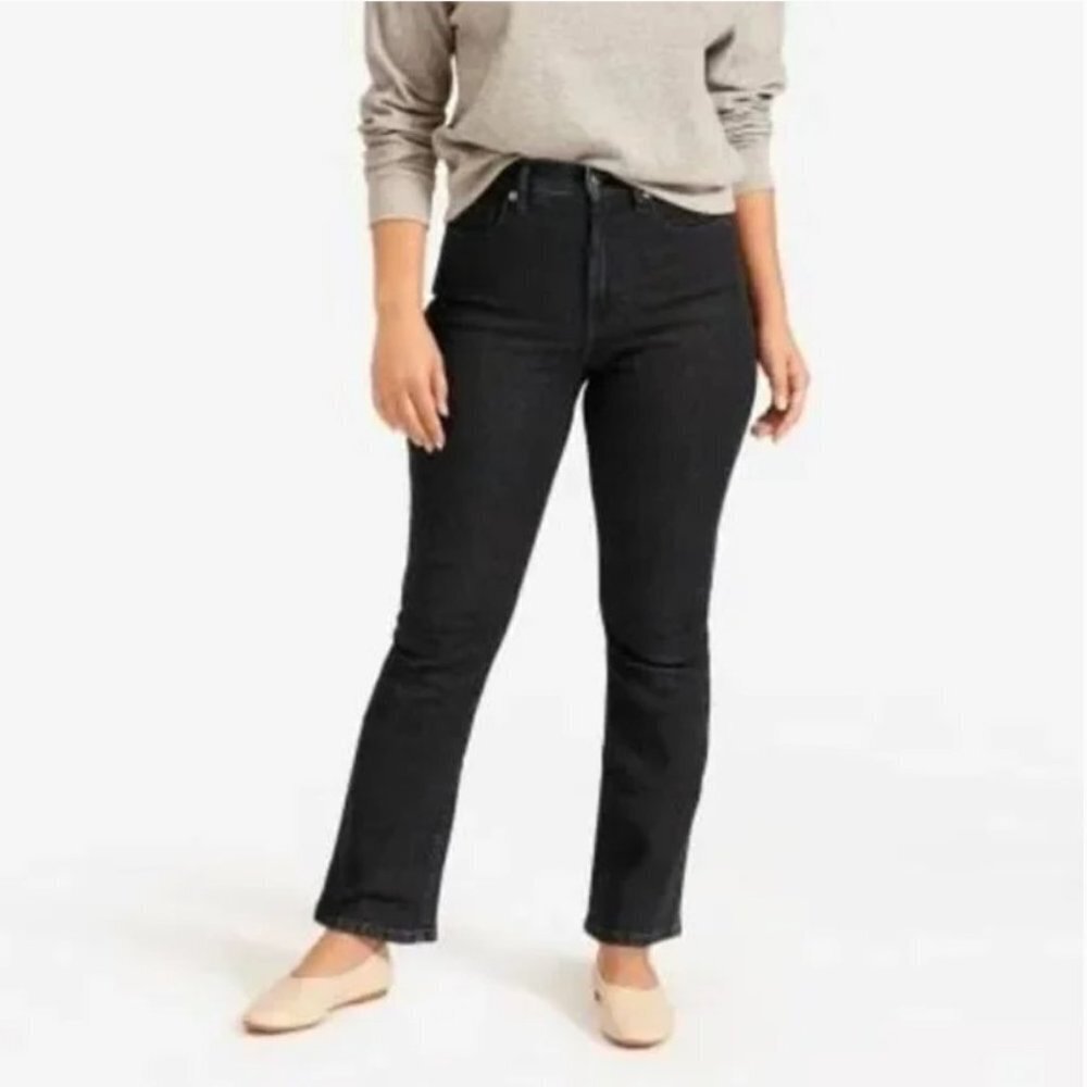 Everlane The Authentic Stretch Slim Bootcut Black Jeans Size 26